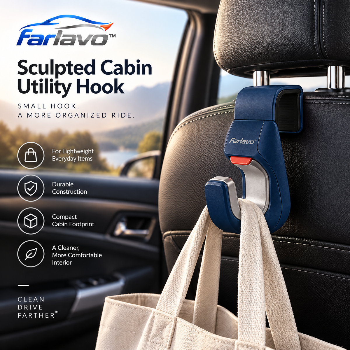 farlavo™ Sculpted Cabin Utility Hook