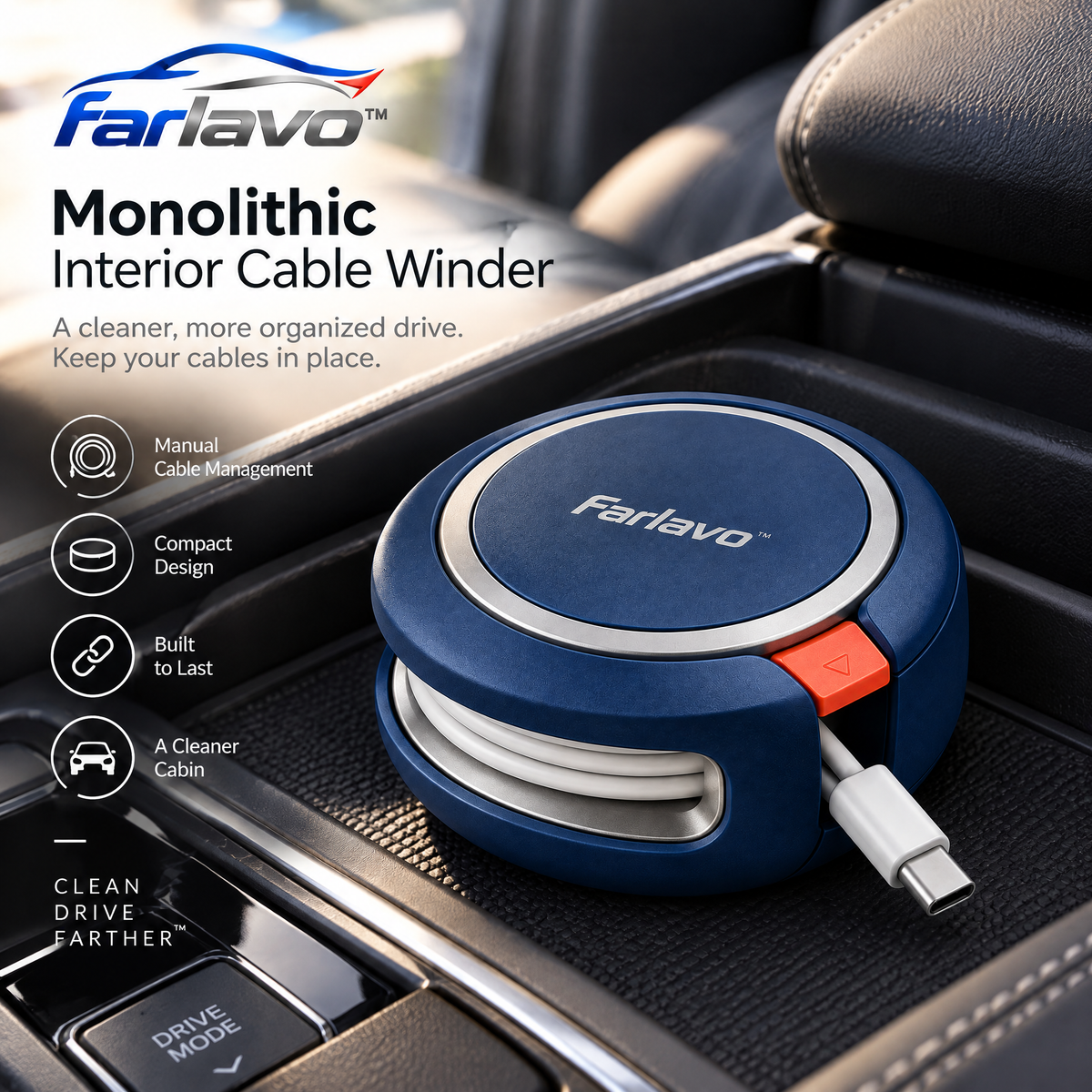 farlavo™ Monolithic Interior Cable Winder