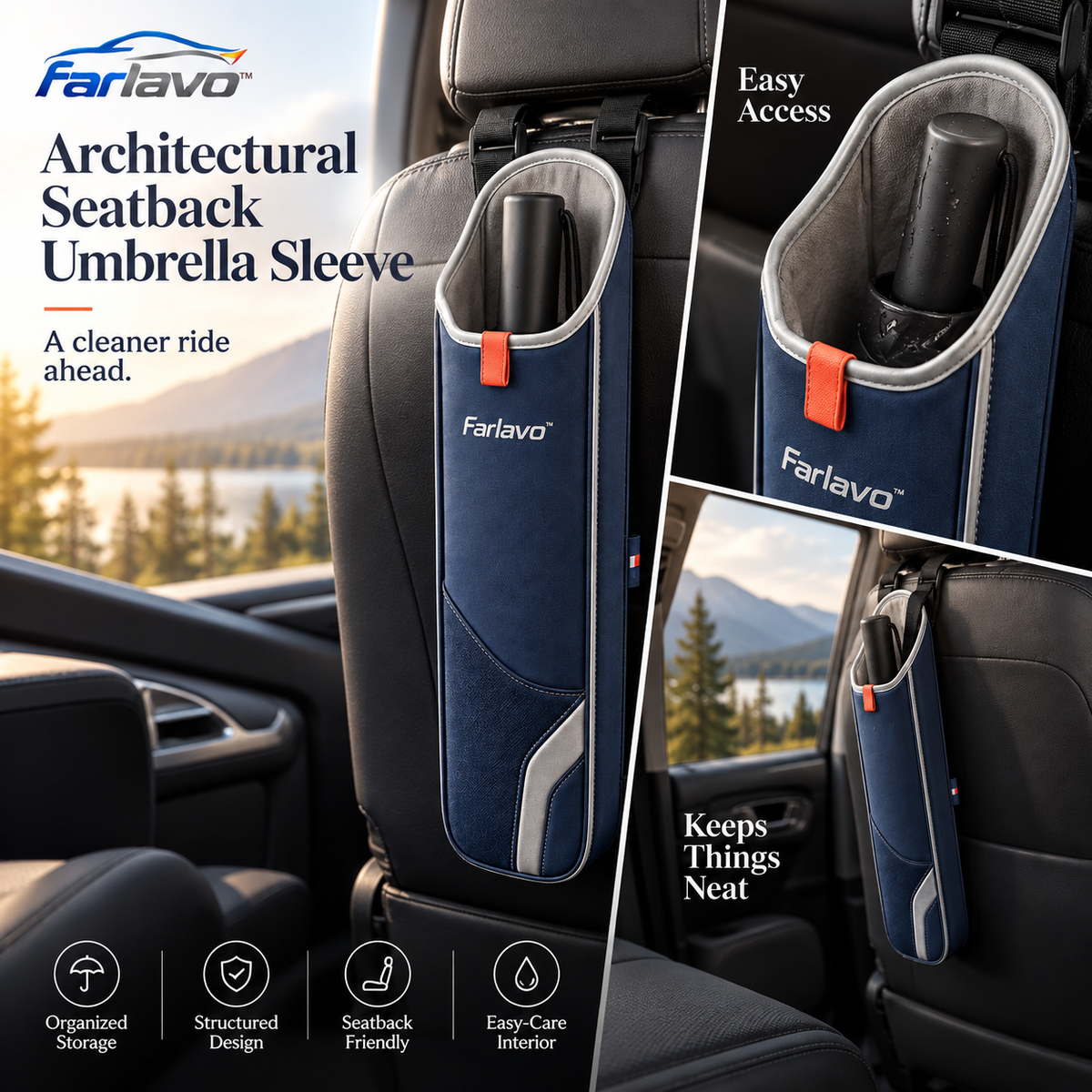 farlavo™ Architectural Seatback Umbrella Sleeve