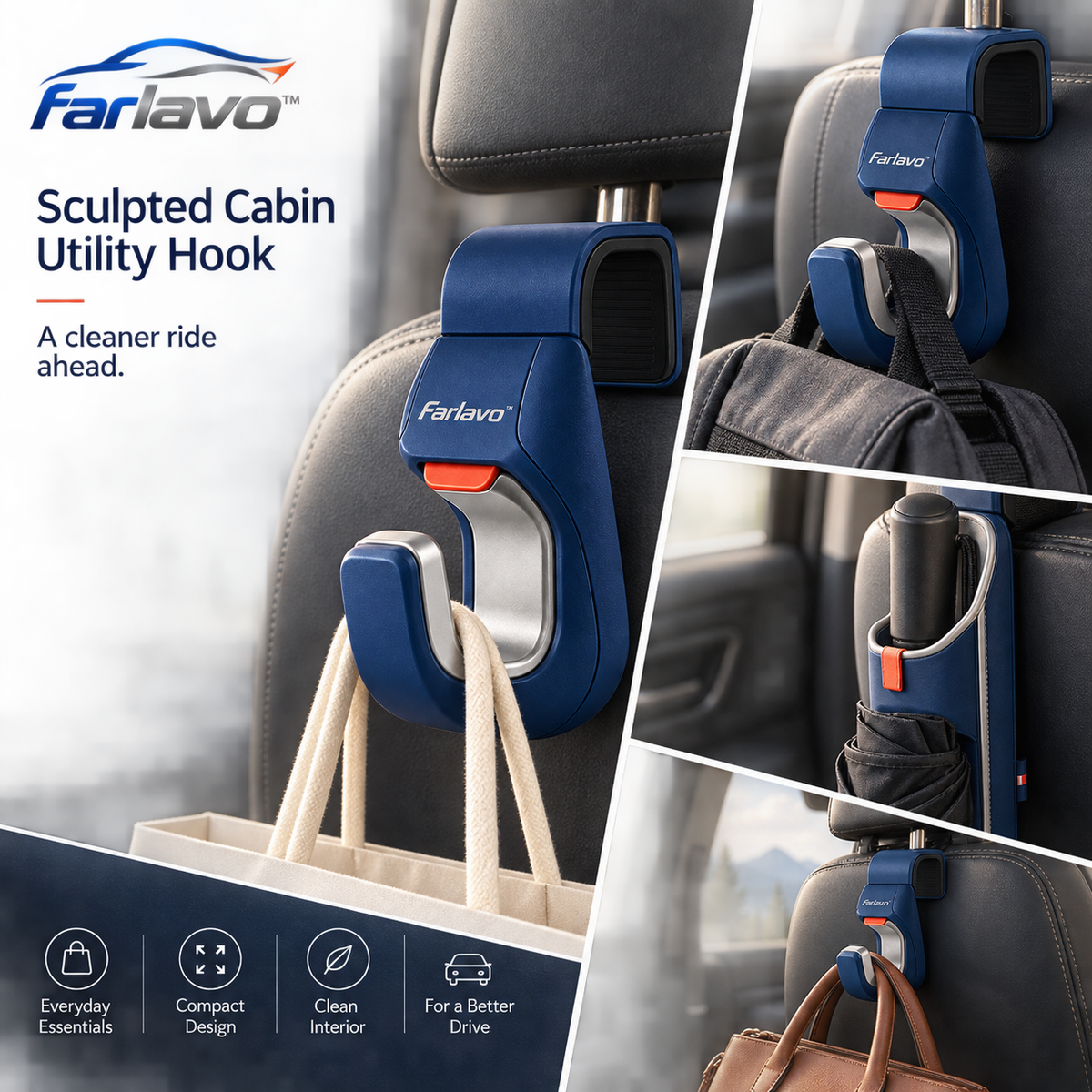 farlavo™ Sculpted Cabin Utility Hook