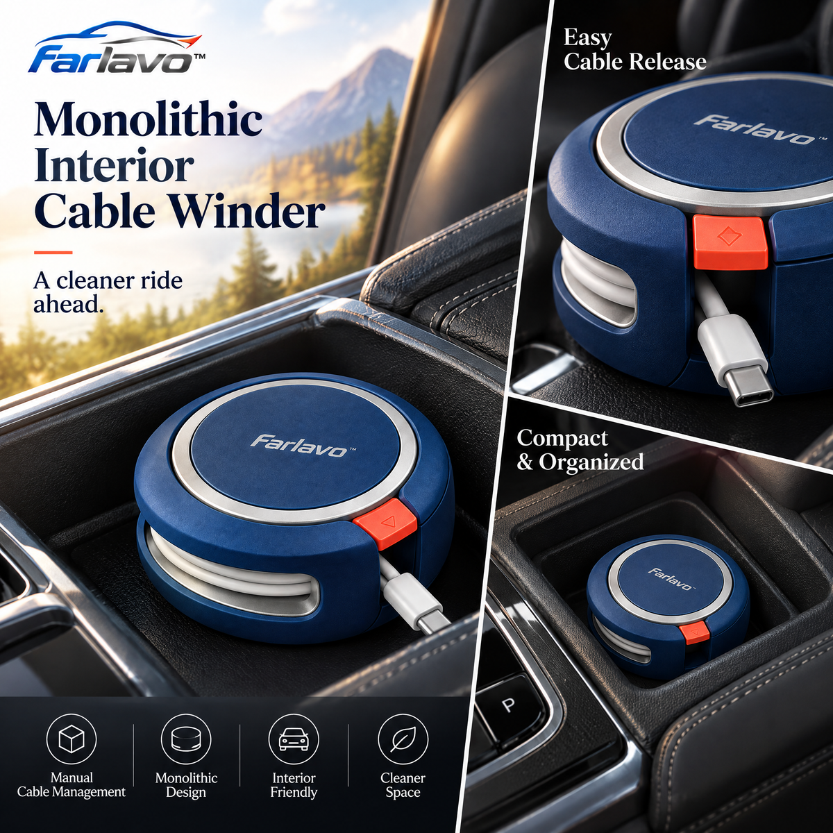 farlavo™ Monolithic Interior Cable Winder