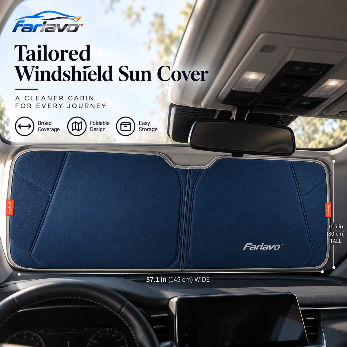 farlavo™ Tailored Windshield Sun Cover