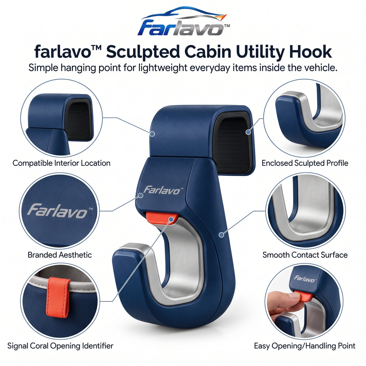 farlavo™ Sculpted Cabin Utility Hook