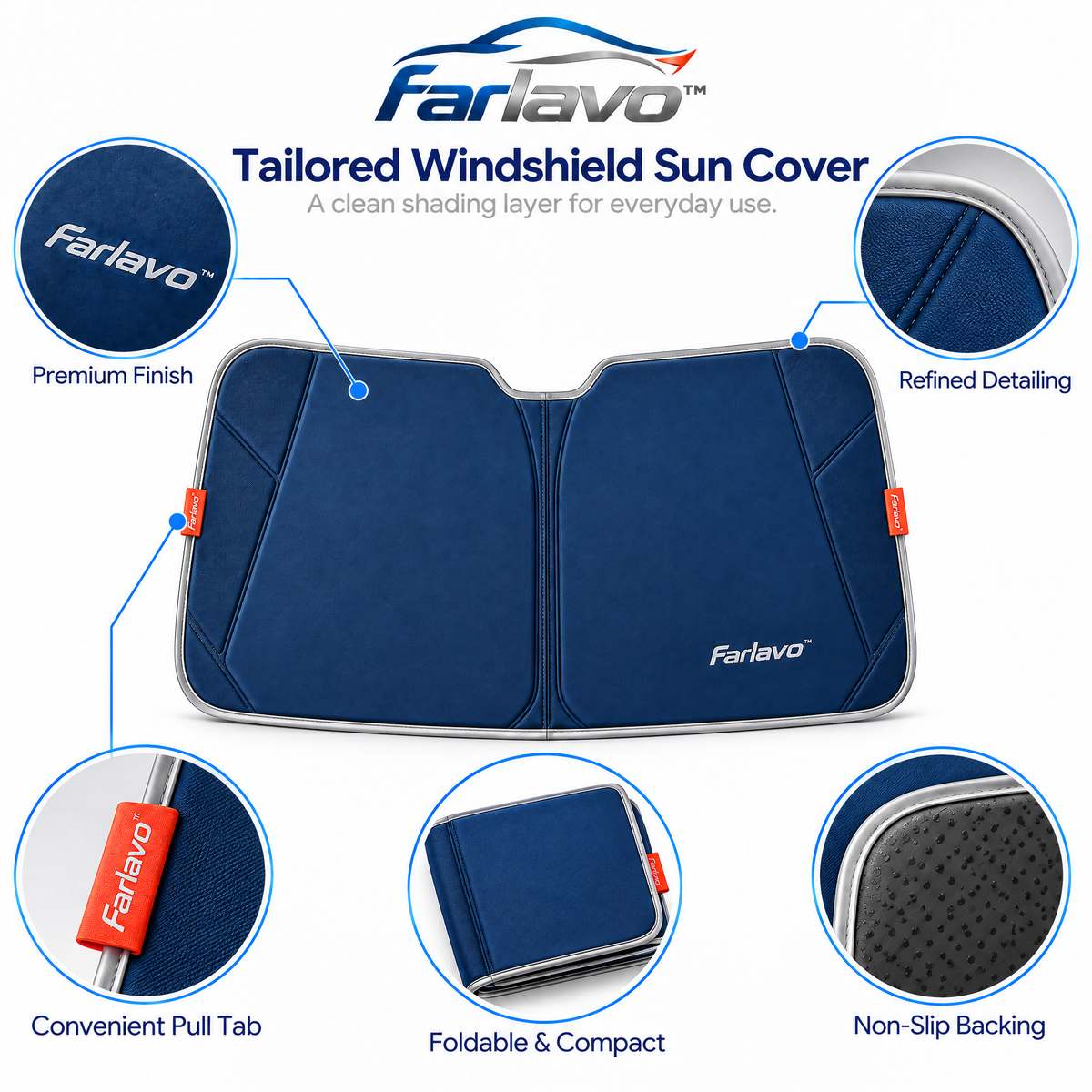 farlavo™ Tailored Windshield Sun Cover